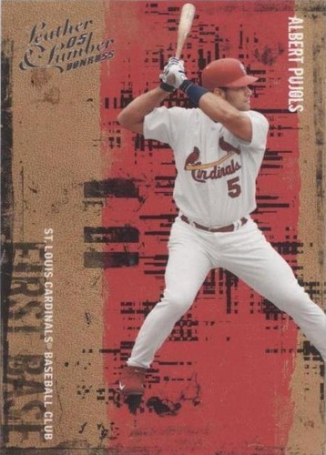 2005 Donruss Leather & Lumber - Albert Pujols #5