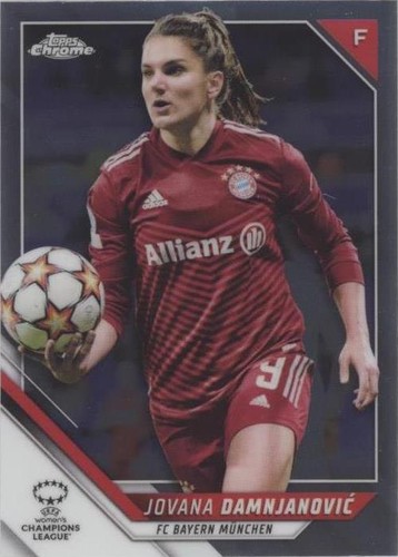2021-22 Topps Chrome UEFA Women's Champions League Jovana Damnjanovic #91