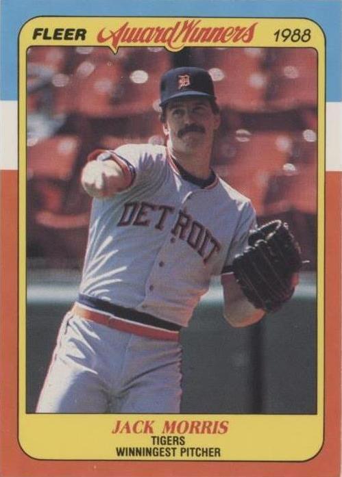 1988 Fleer Award Winners — Джек Моррис No26