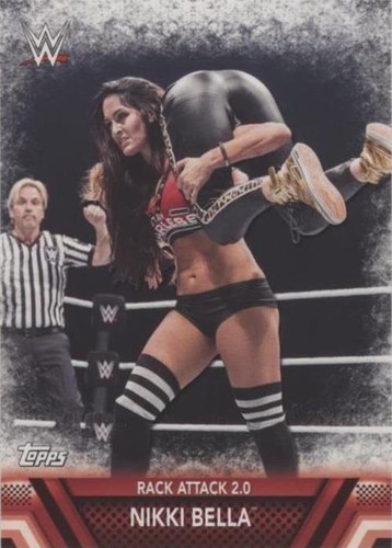 ニッキー　ベラ　キスカード　1/1 TOPPS WWE Nikki Bella 2017 Topps WWE Authentic Kiss Card Auto