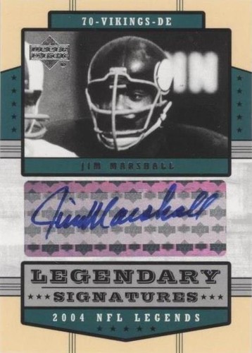 2004 Upper Deck NFL Legends Jim Marshall #LS-JI