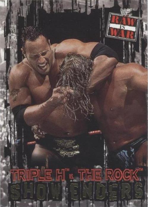 2001 Fleer WWF Raw is War - The Rock Triple H #97