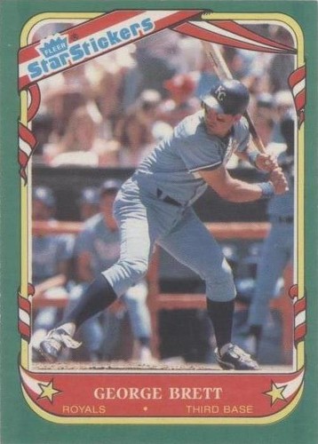 1987 Fleer Star Stickers - George Brett #15