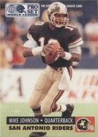1991 Pro Set WLAF Mike Johnson #144