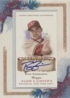 2007 Topps Allen & Ginter's - Ryan Zimmerman #AGA-RZ