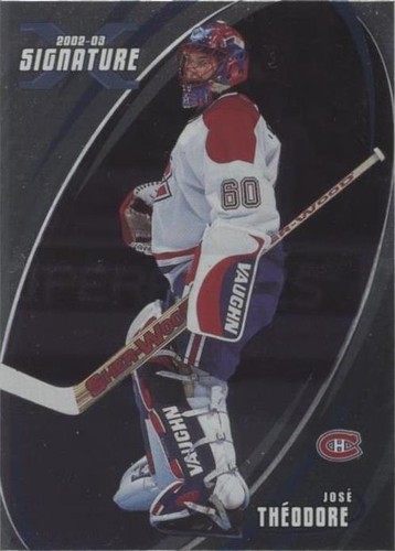 2002-03 In the Game Be A Player Signature Series - Jose Theodore #065