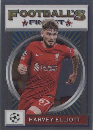 2021-22 Topps Finest Flashbacks UCL Harvey Elliott #153