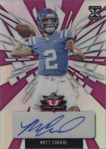 2022 Leaf Valiant Matt Corral #BA-MC2