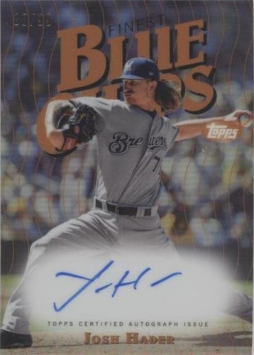 2019 Topps Finest - Josh Hader #FBCA-JH