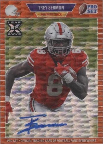 2021 Leaf Pro Set Metal Trey Sermon #PA-TS1