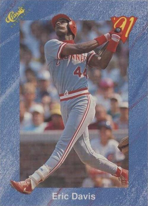 1991 Classic Update Blue Travel Edition - Eric Davis #T34