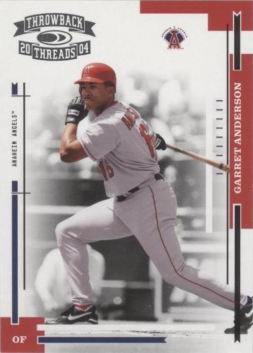 2004 Donruss Throwback Threads - Garret Anderson #4