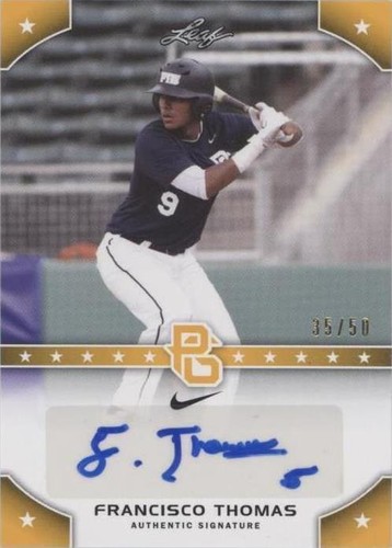 2015 Leaf Perfect Game National Showcase - Francisco Thomas #PG-FT1