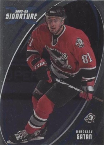 2002-03 In the Game Be A Player Signature Series - Miroslav Satan #052