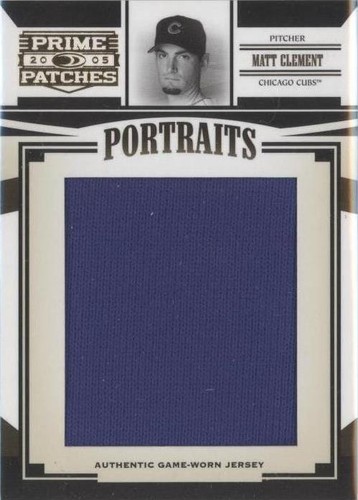 2005 Donruss Prime Patches - Matt Clement #P-44
