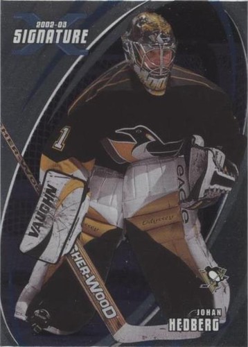 2002-03 In the Game Be A Player Signature Series - Johan Hedberg #022