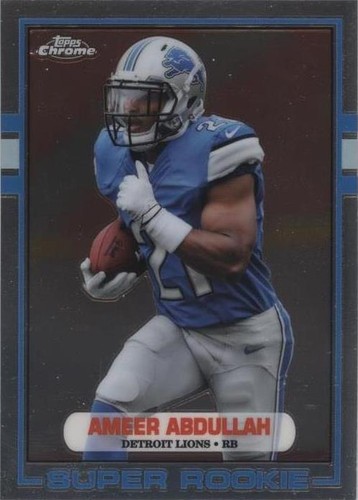 AMEER ABDULLAH 2015 TOPPS CHROME #111 PURPLE REFRACTOR
