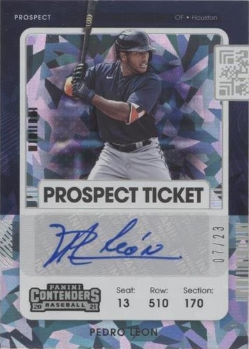 2021 Panini Contenders - Pedro Leon #PT2-PL