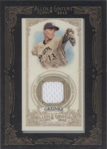 2012 Topps Allen & Ginter's - Zack Greinke #AGR-ZG