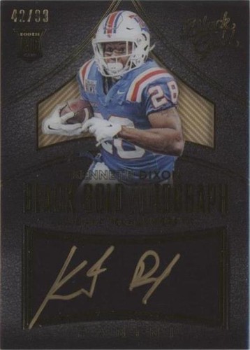 2016 Panini Black Gold Collegiate Kenneth Dixon #117