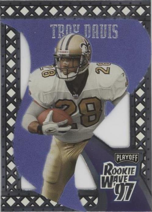 1997 Playoff Contenders Troy Davis #15