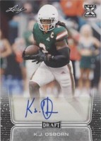 2020 Leaf Draft K.J. Osborn #BA-KJO