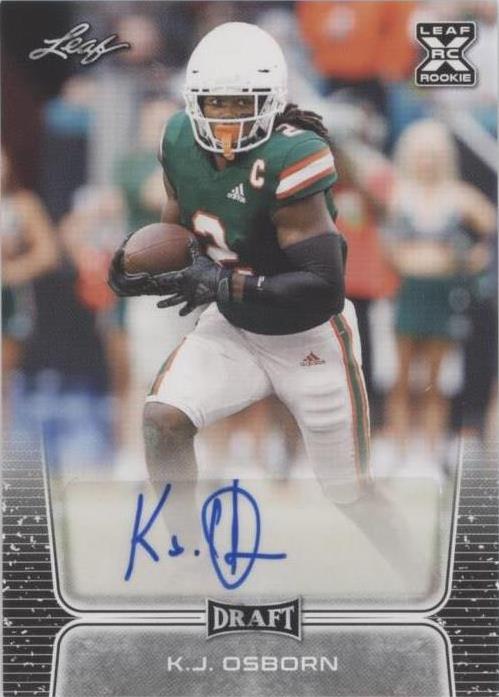 2020 Leaf Draft K.J. Osborn #BA-KJO