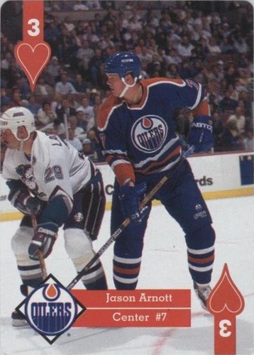1995-96 Hoyle Western Conference Playing Cards - Jason Arnott #3H