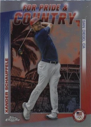 2024 Topps Chrome U.S. Olympic & Paralympic Team and Hopefuls - Xander Schauffele #PC-2