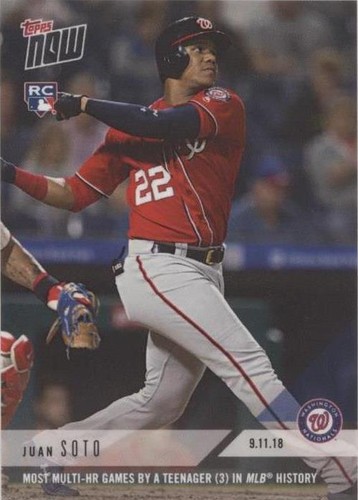 2018 Topps Now Juan Soto RC Rookie #717 PSA 10 GEM MINT LOW