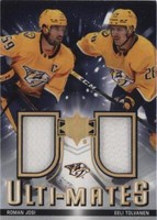 2021-22 Upper Deck Ultimate Collection - Eeli Tolvanen Roman Josi #UTM-JT
