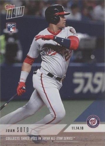 その他 2018 Topps Her Purple Ref Juan Soto PSA9 2018 Topps Heritage Purple Refractor Juan Soto Rookie PSA 9