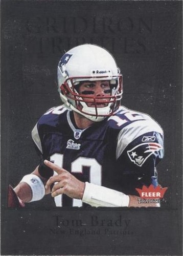 Tom Brady rc card fleer tradition #352 graded 8 nr mnt plus