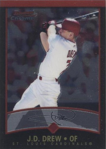 2001 Bowman Chrome - J.D. Drew #60