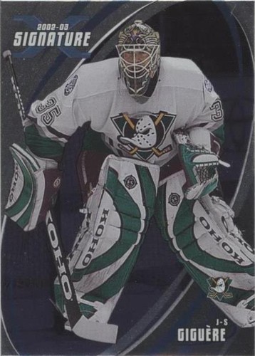 2002-03 In the Game Be A Player Signature Series - Jean-Sebastien Giguere #076