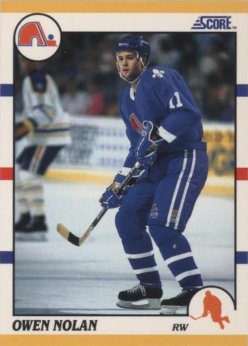1990-91 Score Rookie & Traded - Owen Nolan #80T