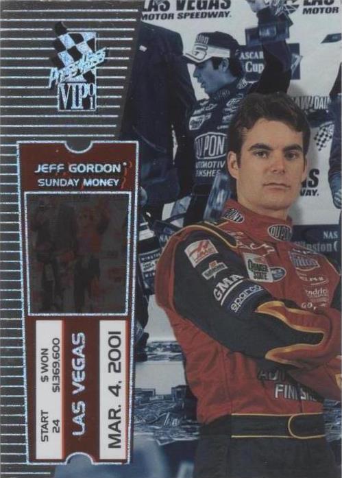 2001 Press Pass VIP - Jeff Gordon #X21