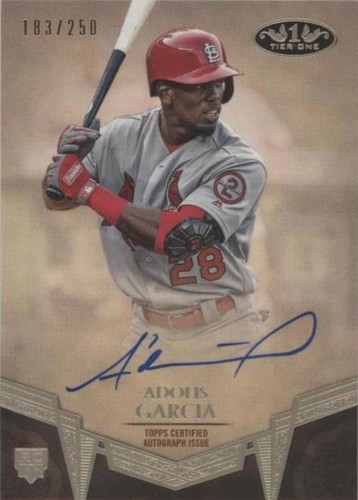 2019 Topps Tier One - Adolis Garcia #BA-AG