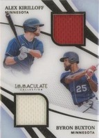 2021 Panini Immaculate Collection - Alex Kirilloff Byron Buxton #MD-KB