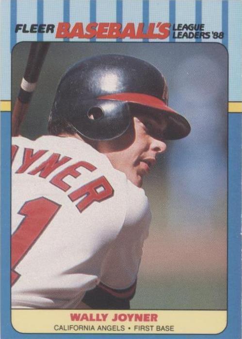 Líderes de la Liga de Béisbol Fleer 1988 - Wally Joyner #22