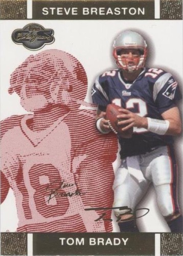 2007 Topps Co-Signers Steve Breaston Tom Brady #4