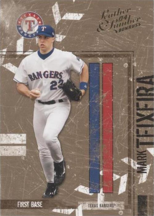 Donruss 2004 cuero y madera - Mark Teixeira #144