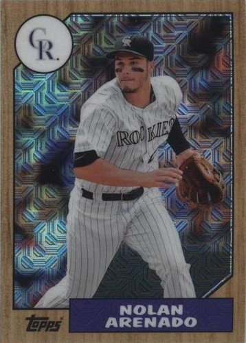 2017 Topps Silver Pack 1987 Design Chrome - Nolan Arenado #87-NA