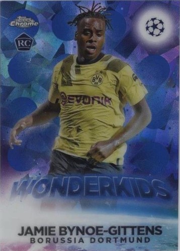 2022-23 Topps Chrome Sapphire Edition UEFA Club Competitions Jamie Bynoe-Gittens #W-2