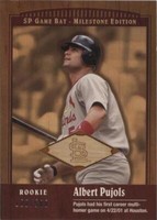 2001 SP Game Bat Edition Milestone - Albert Pujols #92