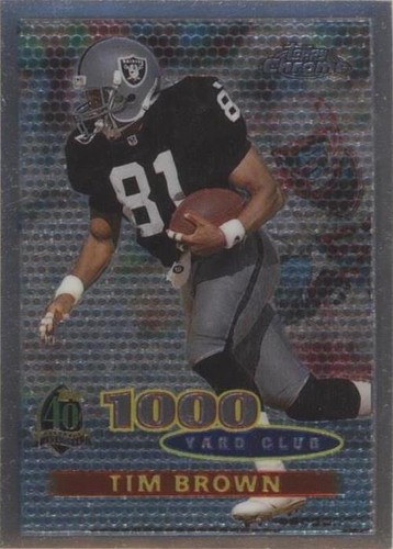 1996 Topps Chrome Tim Brown #95