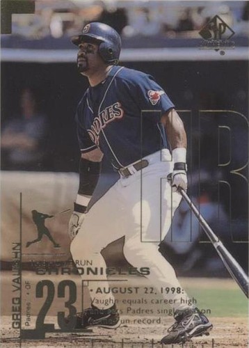 1999 SP Authentic - Greg Vaughn #HR20