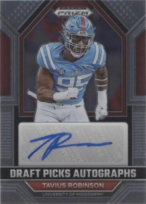 2023 Panini Prizm Draft Picks Tavius Robinson #DPA-TAR