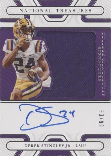 2022 Panini National Treasures Collegiate Derek Stingley Jr. #SS-DSJ
