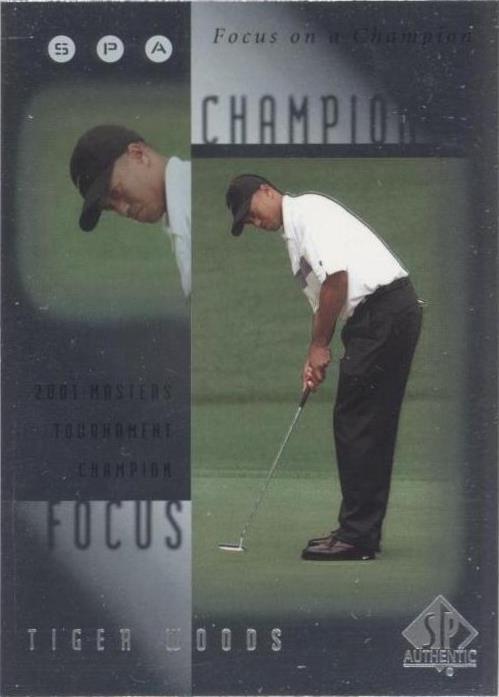 2001 SP Autêntico - Tiger Woods #FC7